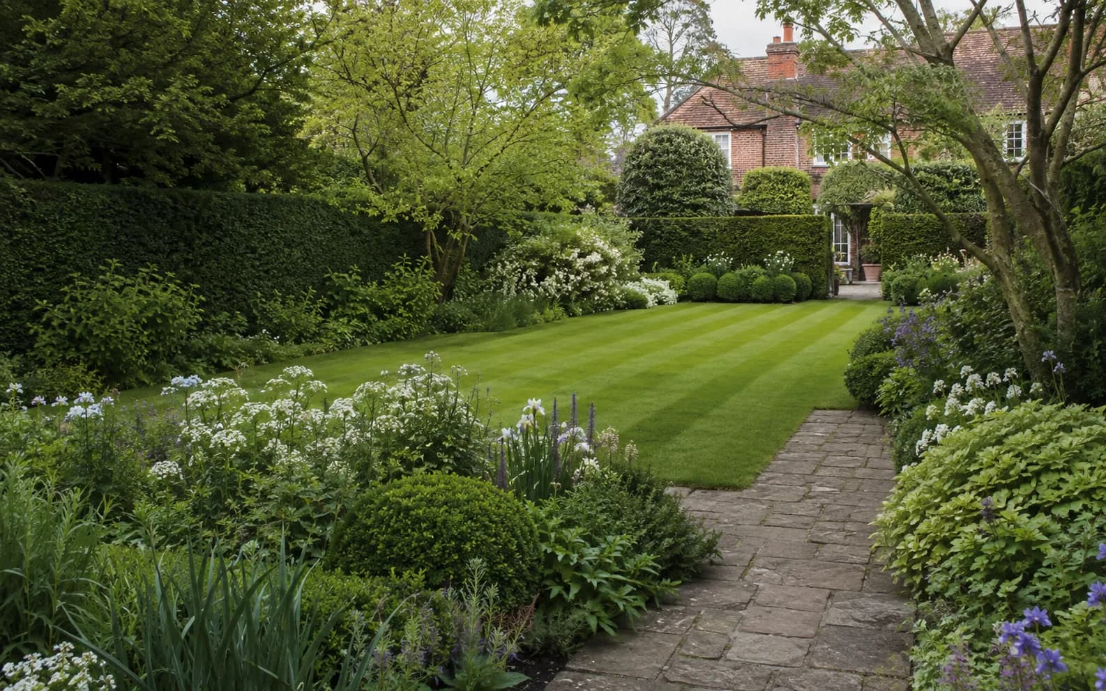 Lawn and border care in Farnham